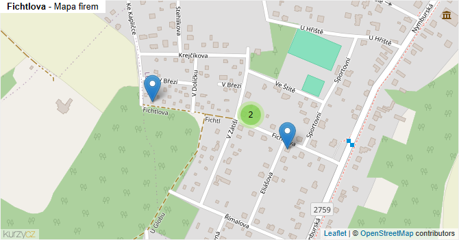 Fichtlova - mapa firem