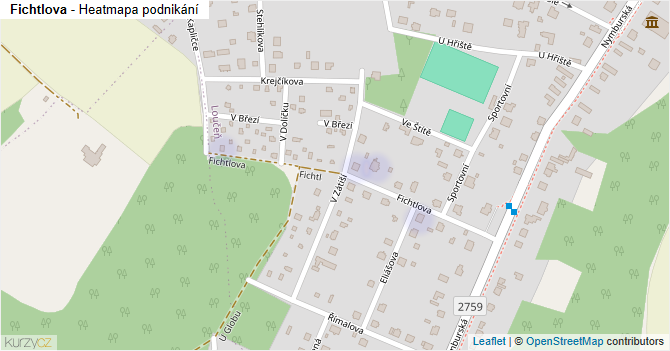 Fichtlova - mapa podnikání