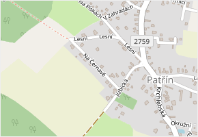 Na Černavě v obci Loučeň - mapa ulice
