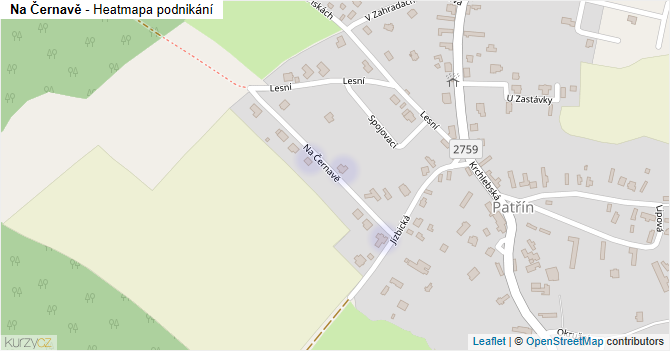 Na Černavě - mapa podnikání