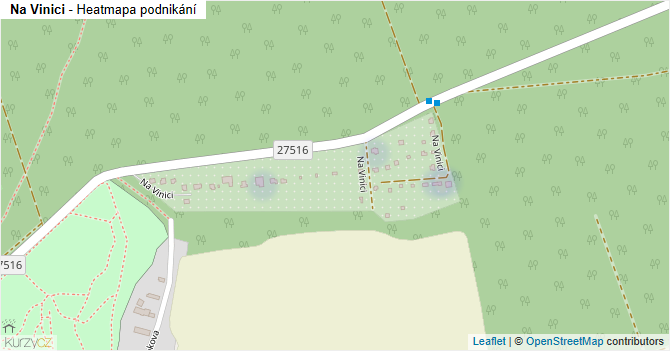 Na Vinici - mapa podnikání
