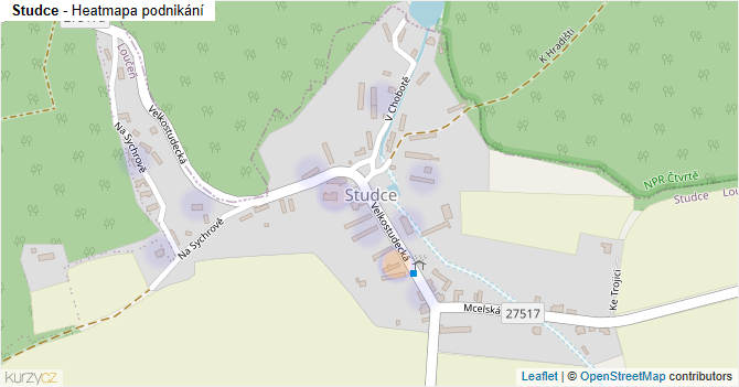Studce - mapa podnikání