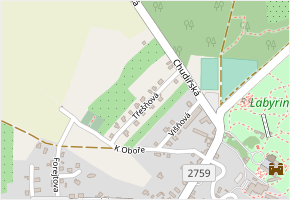 Třešňová v obci Loučeň - mapa ulice
