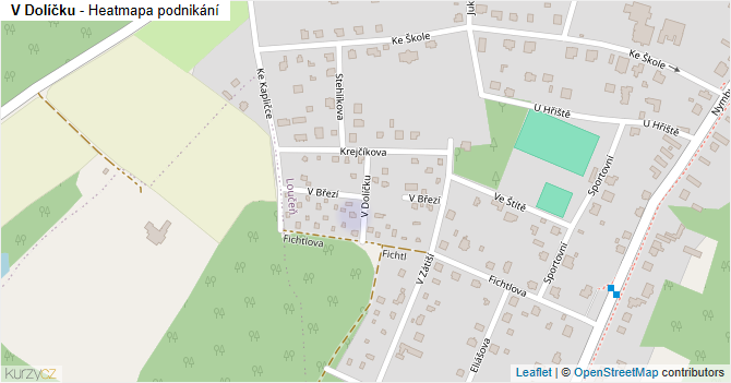 V Dolíčku - mapa podnikání