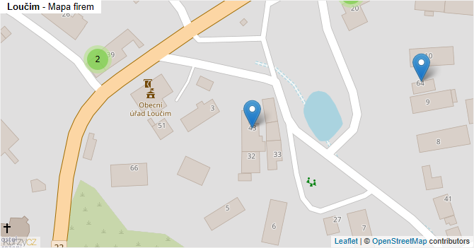 Loučim - mapa firem
