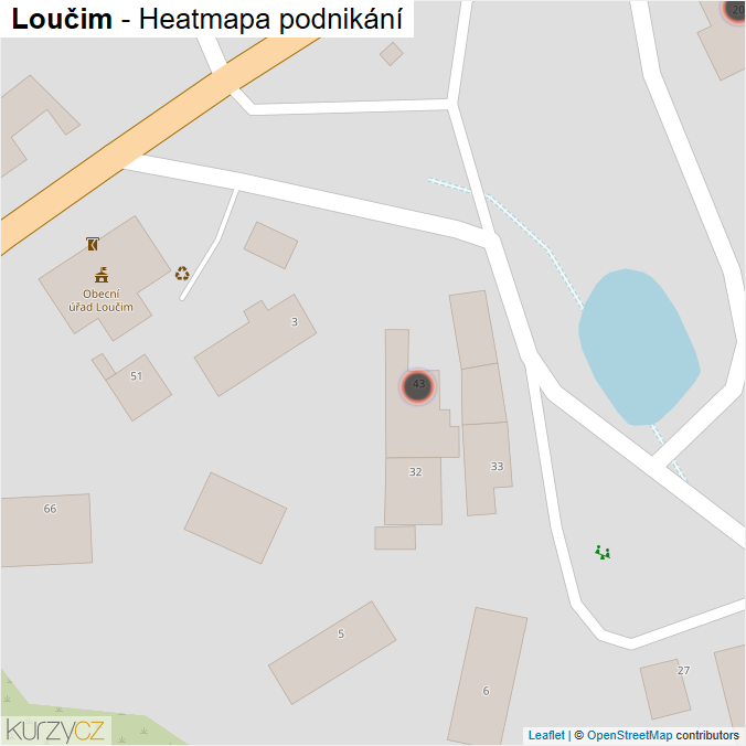 Mapa Loučim - Firmy v obci.