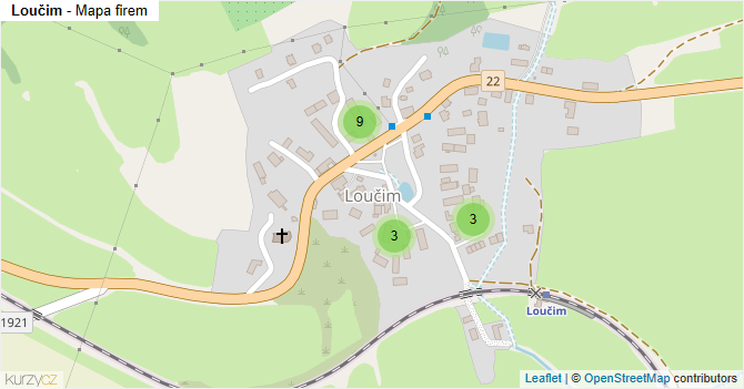 Loučim - mapa firem