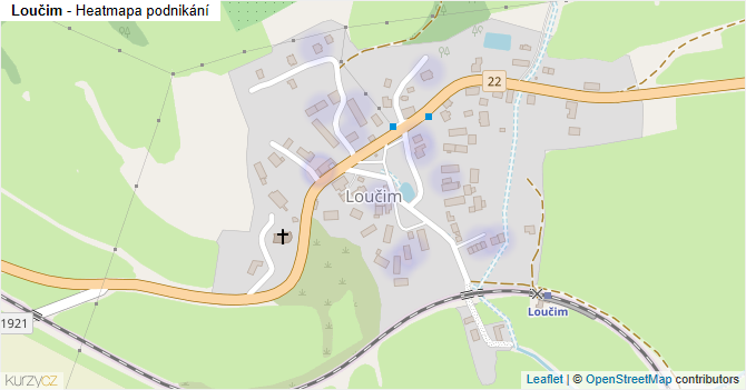 Loučim - mapa podnikání