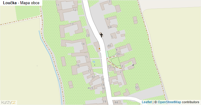 Loučka - mapa obce