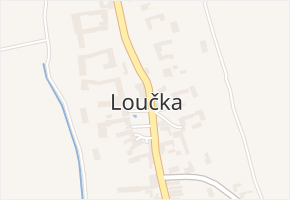 Loučka v obci Loučka - mapa části obce