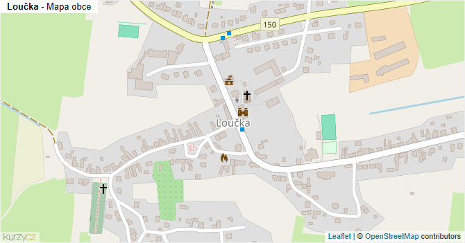 Loučka - mapa obce