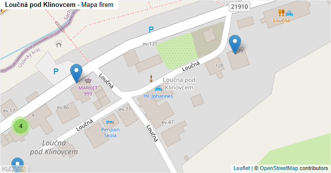 Loučná pod Klínovcem - mapa firem