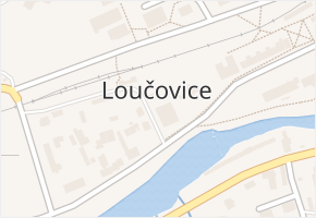 Loučovice v obci Loučovice - mapa části obce