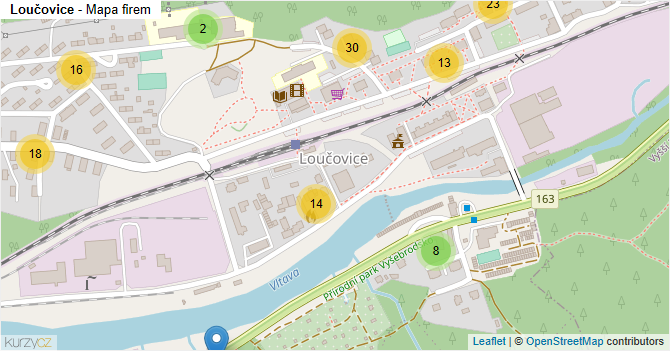 Loučovice - mapa firem