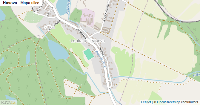 Husova - mapa ulice