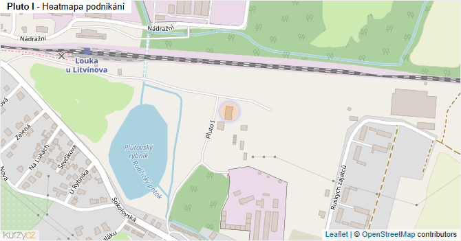 Pluto I - mapa podnikání