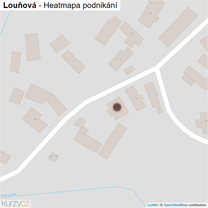 Mapa Louňová - Firmy v obci.