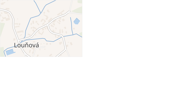 Louňová v obci Louňová - mapa části obce