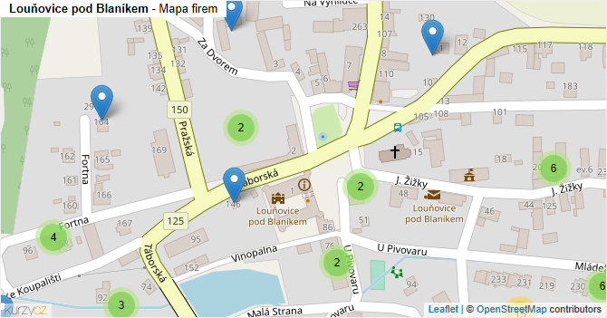 Louňovice pod Blaníkem - mapa firem