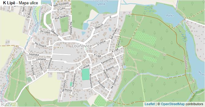 K Lípě - mapa ulice
