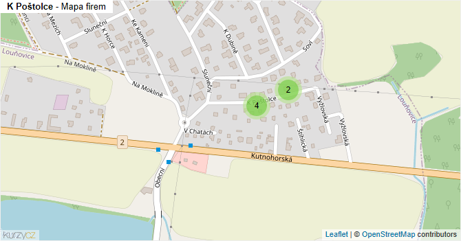 K Poštolce - mapa firem