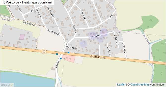 K Poštolce - mapa podnikání