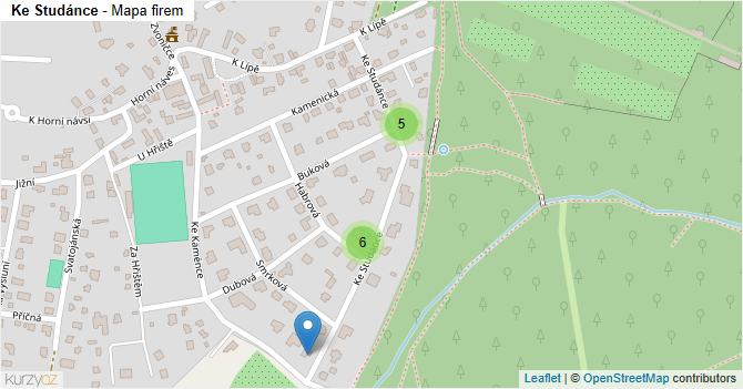 Ke Studánce - mapa firem