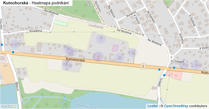 Kutnohorská - mapa podnikání