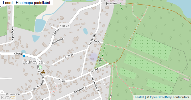 Lesní - mapa podnikání