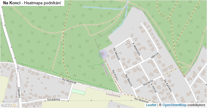Na Konci - mapa podnikání