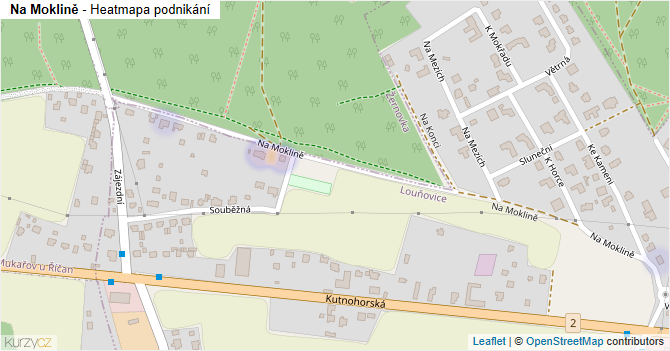 Na Moklině - mapa podnikání
