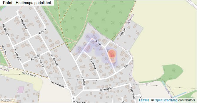 Polní - mapa podnikání