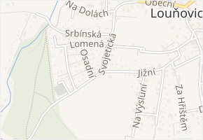 Svojetická v obci Louňovice - mapa ulice