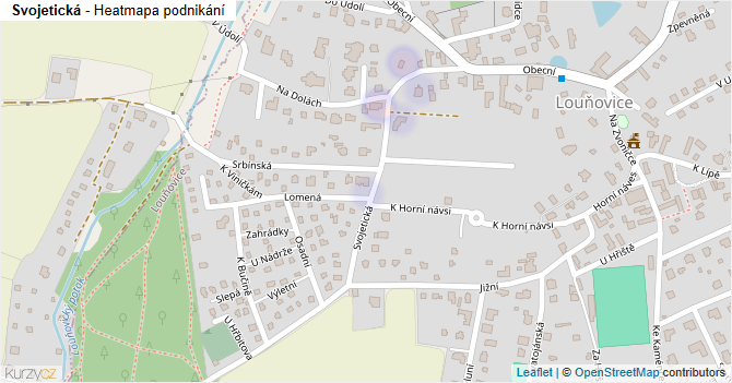Svojetická - mapa podnikání