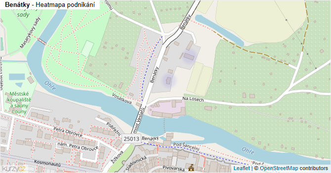Benátky - mapa podnikání