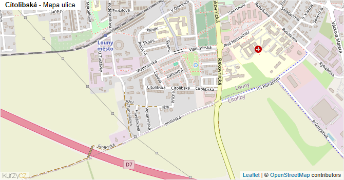 Cítolibská - mapa ulice