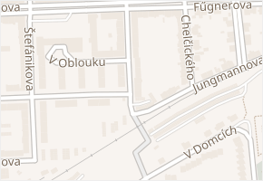Emila Filly v obci Louny - mapa ulice