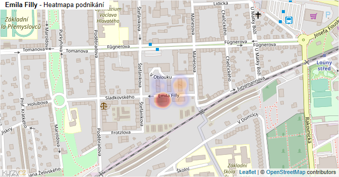 Emila Filly - mapa podnikání