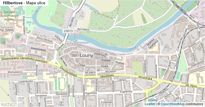 Hilbertova - mapa ulice