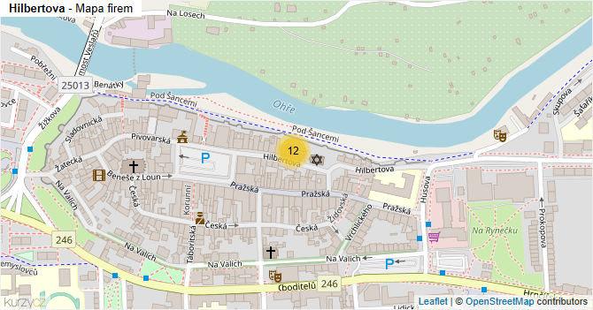 Hilbertova - mapa firem