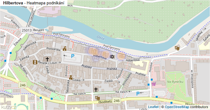 Hilbertova - mapa podnikání