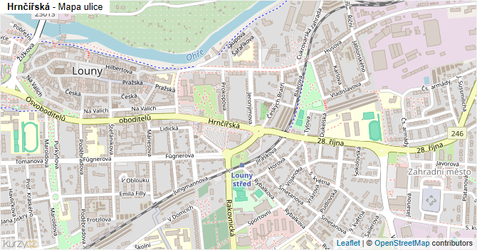 Hrnčířská - mapa ulice