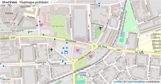Hrnčířská - mapa podnikání