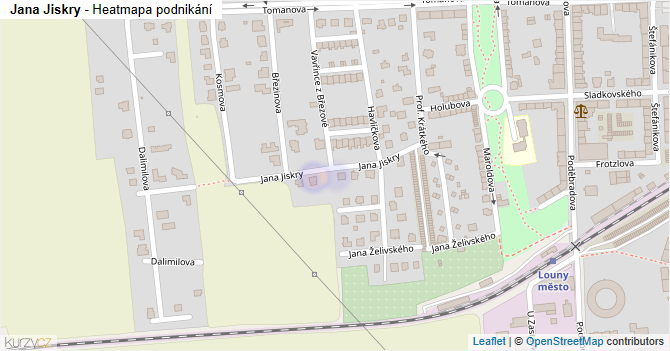 Jana Jiskry - mapa podnikání