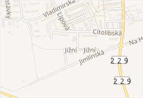 Jižní v obci Louny - mapa ulice