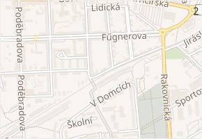 Jungmannova v obci Louny - mapa ulice