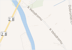 K Velodromu v obci Louny - mapa ulice