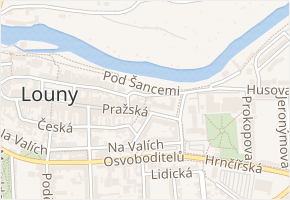 Klášterní v obci Louny - mapa ulice