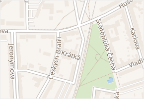 Krátká v obci Louny - mapa ulice