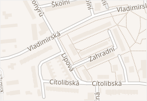 Lipová v obci Louny - mapa ulice